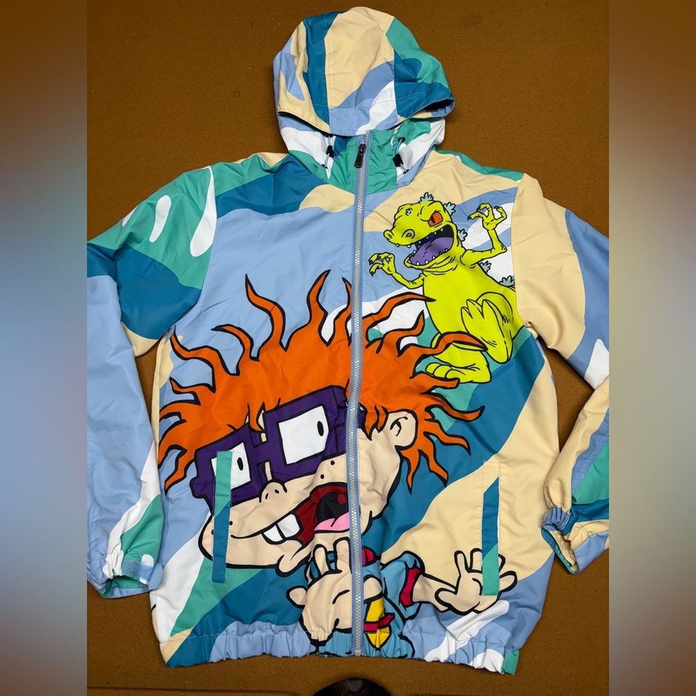 Members Only Multicolor Cartoon Windbreaker
